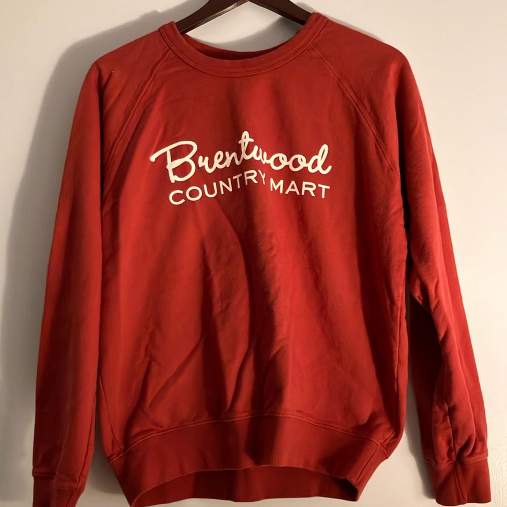 Brentwood country Mart, Clare V dark rust sweatshirt